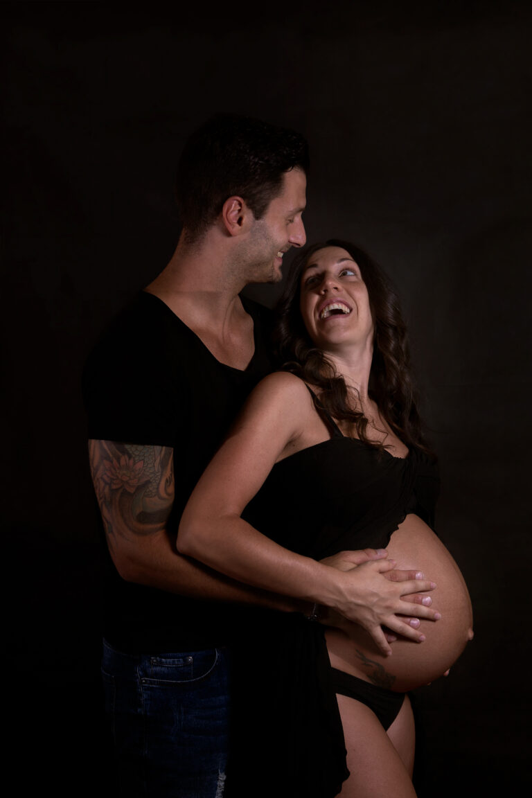 fotografia premaman gravidanza mamma gemelli papà maschio femmina
