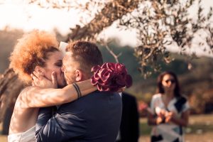 Fotografia matrimonio lucca bacio sposi
