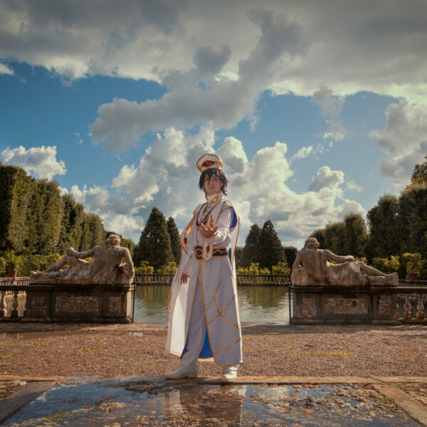 Fotografia Cosplay Lelouch a Villa Reale di Marlia
