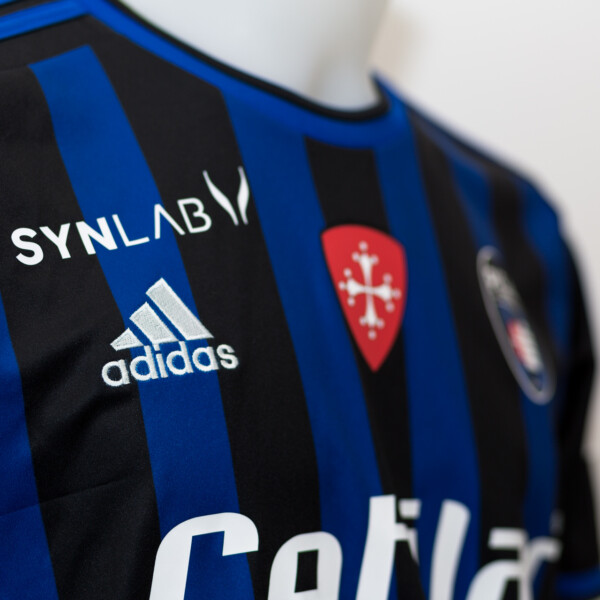 Maglia nero azzurra adidas Pisa sporting Club synlab